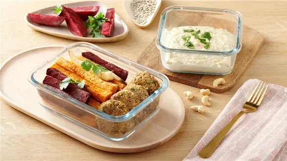 Wegański lunchbox do pracy