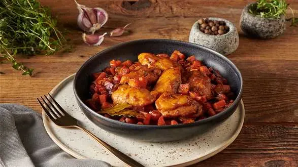 Kurczak duszony w piwie