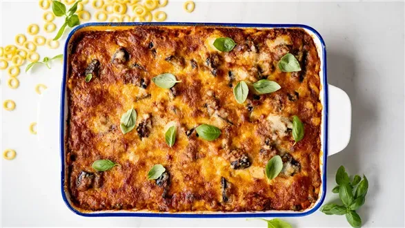 Zapiekany makaron sycylijski