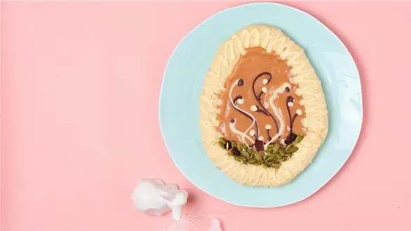 Mazurek z masłem orzechowym