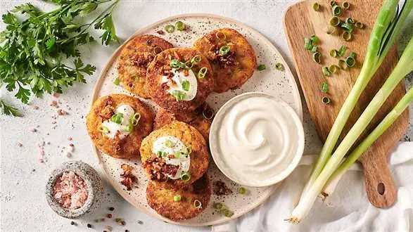 Hreczanyki z wegańską okrasą