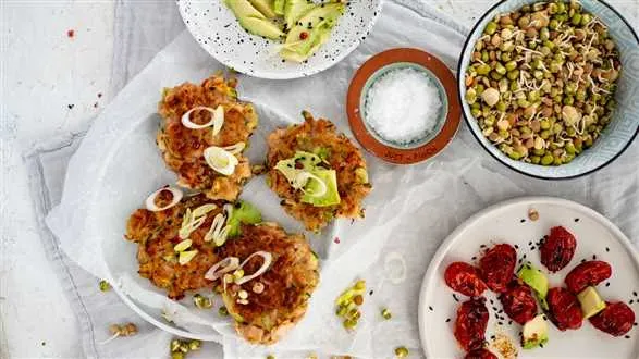 Placuszki bez laktozy z szynką