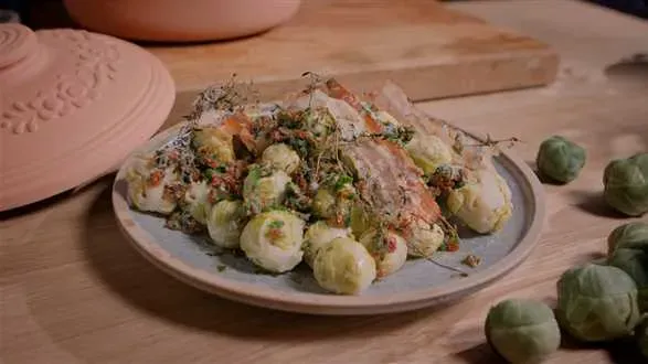 Brukselka zapiekana z boczkiem