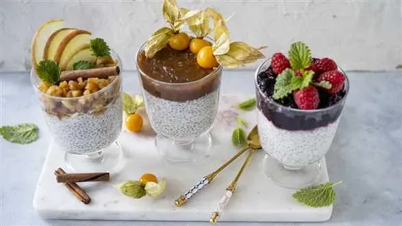 Pudding chia z solonym karmelem