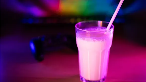 Wzmacniający, białkowy shake lamparta 