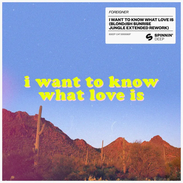 I Want To Know What Love Is (BLOND:ISH Sunrise Jungle Extended Rework) • Cały album • Wszystkie utwory • Wykonawca