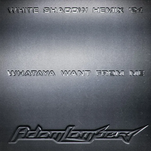 Whataya Want From Me (White Shadow HEmix '24) • Cały album • Wszystkie utwory • Wykonawca