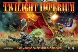 Wojownicy i kosmiczne istoty w grze Twilight Imperium: Świt Nowej Ery.
