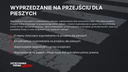 Wyprzedzanie na przejściu dla pieszych jest zabronione. Dowiedz się o przepisach, konsekwencjach i karach za ten niebezpieczny manewr.