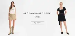 Spódnico spodnie stylizacje: modelka w beżowej spódnico-spodniach w paski i kowbojkach, druga w czarnej spódnico-spodniach i sandałach.