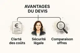 Les avantages d'un devis : clarté des coûts, sécurité légale, comparaison des offres. Savoir comment faire un devis est essentiel.