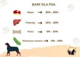 Porcjowanie surowego mięsa dla psa BARF: Oblicz dawkę jak ekspert!