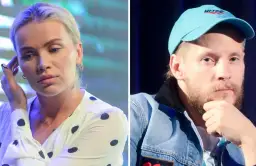 Maffashion i Fabijański na zdjęciu. Ona w białej bluzce w grochy, on w jeansowej kurtce i niebieskiej czapce.