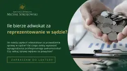 Ile bierze adwokat za reprezentowanie w sądzie? Dłonie trzymające monety nad wykresem sugerują koszt obsługi prawnej.
