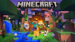 Steve i Alex w świecie Minecraft, otoczeni przez moby. Jaka jest najnowsza wersja Minecraft?