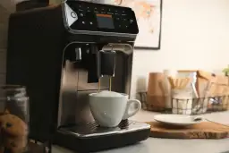 Nowoczesny ekspres do kawy przygotowuje idealne cappuccino. Zastanawiasz się, jaki ekspres do kawy wybrać? Ten model to świetny wybór!