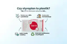 Czy styropian to plastik? Tak, EPS to tworzywo sztuczne, ale składa się w 98% z powietrza, jest lekki, trwały i stabilny.