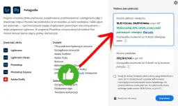 Ile kosztuje Photoshop na miesiąc? Roczna płatność miesięczna to 18,43 €, z 25% rabatem przez pierwsze 6 miesięcy.