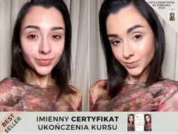 Przed i po: subtelny makijaż do szkoły, który podkreśla urodę. Certyfikat ukończenia kursu.