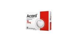 Opakowanie Acardu 75 mg, 60 tabletek. Czy Acard można brać profilaktycznie? Warto skonsultować się z lekarzem.