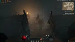 Gracz w Diablo 4 przemierza mroźną krainę, szukając klucza do kaplicy. Gra działa płynnie, spełniając wymagania.