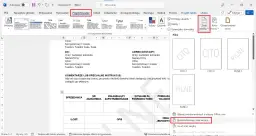 Ikona znaku wodnego w programie Word z podglądem znaków wodnych.