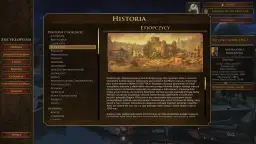 Zrzut ekranu z gry Age of Empires 3: Definitive Edition, przedstawiający menu encyklopedii z cywilizacją Etiopczyków.