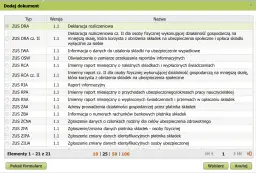 Wybierz formularz ZUS DRA, aby wypełnić deklarację rozliczeniową.