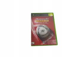Okładka gry Championship Manager 01/02 na konsolę Xbox z piłką nożną.