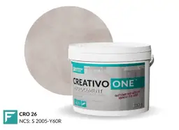 Kreatywny mikrocement w wiaderku 10kg. Sprawdź atrakcyjną mikrocement cena za m2 dla koloru CRO 26.