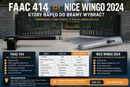 Porównanie napędów do bramy przesuwnej: FAAC 414 vs Nice Wingo 2024. Który wybrać?