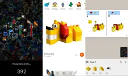 Aplikacja pokazuje, co można zbudować z klocków LEGO, instrukcje krok po kroku i rozpoznaje posiadane klocki.