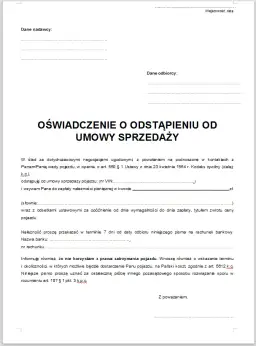 Ile dni masz na odstąpienie od umowy kupna samochodu? Sprawdź swoje prawa!