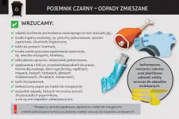 Co wrzucamy do czarnego pojemnika na śmieci - kompletna lista odpadów