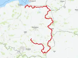 Trasa rowerowa Green Velo w Polsce, od Bałtyku przez Warszawę i Kraków aż po Lwów. Długość trasy to ponad 2000 km.