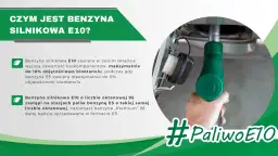 Tankowanie benzyny bezołowiowej E10, która zawiera do 10% bioetanolu. #PaliwoE10.