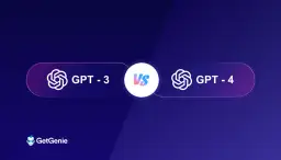 Porównanie GPT-3 vs GPT-4. Dwa modele AI, jeden symbolizuje starszą wersję, drugi nowszą.