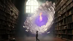 W bibliotece wir papierów z płomieniem w środku. Jakby sennik była dziewczyna partnera, odkrywa tajemnice.