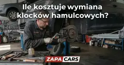 Mechanik wymienia klocki hamulcowe. Sprawdź, jaka jest wymiana klocków hamulcowych cena w ZAPA CARS.