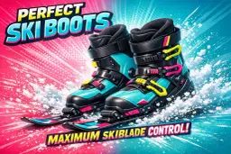 Turkusowe buty narciarskie z neonowymi akcentami, idealne na stok. Osiągnij najlepsze buty narciarskie i maksymalną kontrolę na stoku!