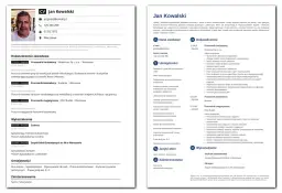 CV Jana Kowalskiego z 15-letnim doświadczeniem w budownictwie, obejmującym pracę na budowach i w magazynie.