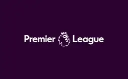 Logo Premier League z białym lwem w koronie i napisem "Premier League" na fioletowym tle.