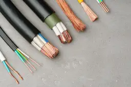 Przewody elektryczne z miedzi, różne grubości i izolacje. Hurtownia art. elektrycznych el kkow Kowal K.