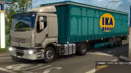 Ciężarówka z naczepą IKA BOHAG, idealna do transportu mebli. Chcesz wiedzieć, jak pobrać Euro Truck Simulator 2?