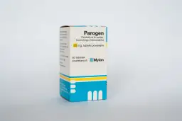 Opakowanie leku Parogen, zawierające 60 tabletek powlekanych paroksetyny 20 mg.