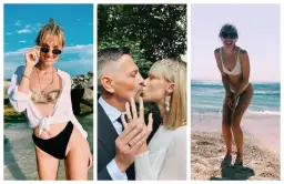 Joanna Kudzbalska na ślubnym kobiercu i na plaży. Wiek nie gra roli w szczęściu.