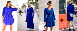 Vestido azul eléctrico: Combínalo con maestría y estilo