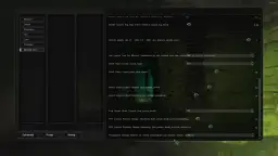 Ustawienia gry S.T.A.L.K.E.R. Anomaly, opcje graficzne i dźwiękowe. Włączono opcję "Use English Text For Missing Translations", co może pomóc w spolszczeniu gry.