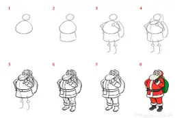 Nikolaus malen: Einfache Schritt-für-Schritt-Anleitung für Anfänger