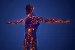 Układ limfatyczny człowieka, gdzie widoczne są węzły i naczynia, w tym największy narząd limfatyczny.